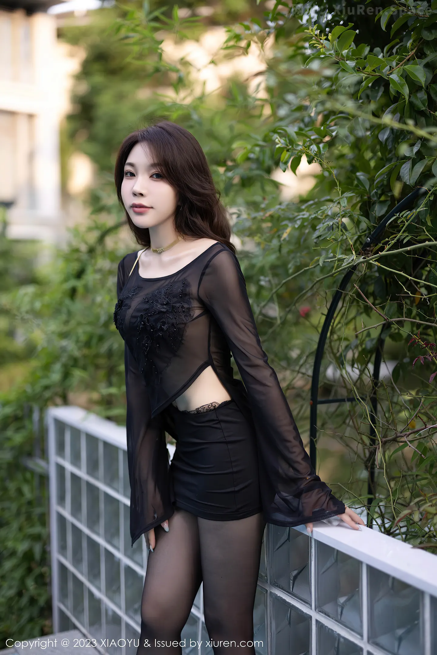 图片[6]-[XiaoYu画语界]Vol.1089 女神徐莉芝Booty黑色薄纱情趣服配无内黑丝秀曼妙身姿诱惑写真83P-秀人网官方网站